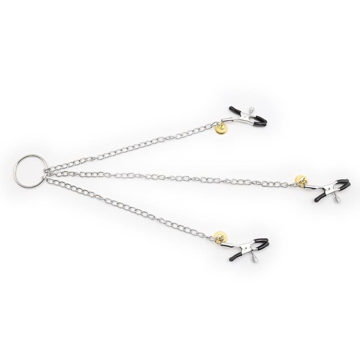 Nippelklemmen und Klitorisklemmen mit Kette aus Metall von Latetobed BDSM Line | Fesselliebe.de
