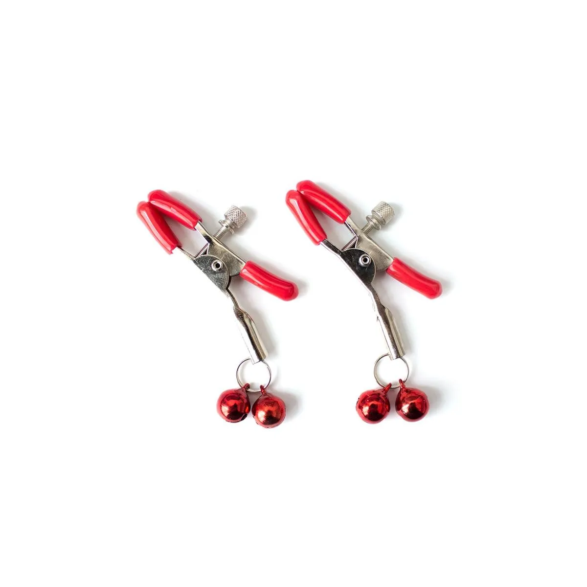 Nippelklemme mit Glocke aus Metall Rot von Latetobed BDSM Line | Fesselliebe.de