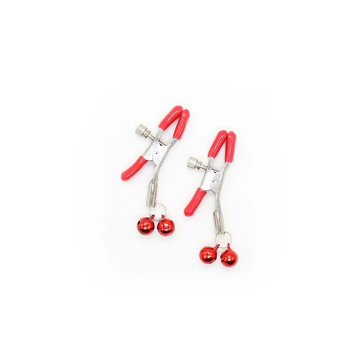 Nippelklemme mit Glocke aus Metall Rot von Latetobed BDSM Line | Fesselliebe.de