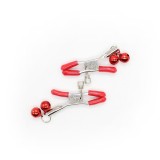 Nippelklemme mit Glocke aus Metall Rot von Latetobed BDSM Line | Fesselliebe.de