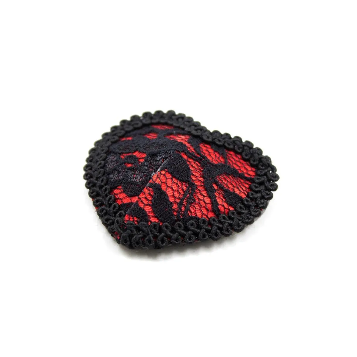 Nippelabdeckungen mit Spitze Schwarz/Rot von Latetobed BDSM Line | Fesselliebe.de