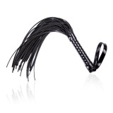 Glänzende Handgriff-Peitsche 44 cm Schwarz von Latetobed BDSM Line | Fesselliebe.de