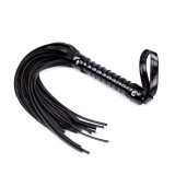 Glänzende Handgriff-Peitsche 44 cm Schwarz von Latetobed BDSM Line | Fesselliebe.de