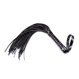 Glänzende Handgriff-Peitsche 44 cm Schwarz von Latetobed BDSM Line | Fesselliebe.de