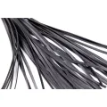 Glänzende Handgriff-Peitsche 44 cm Schwarz von Latetobed BDSM Line