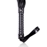 Glänzende Handgriff-Peitsche 44 cm Schwarz von Latetobed BDSM Line | Fesselliebe.de
