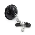 Nippelklemmen mit Glocke Schwarz/Weiss von Latetobed BDSM Line