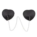 Nippel-Covers mit Metallkette, Schwarz von Latetobed BDSM Line