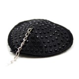 Nippel-Covers mit Metallkette, Schwarz von Latetobed BDSM Line | Fesselliebe.de