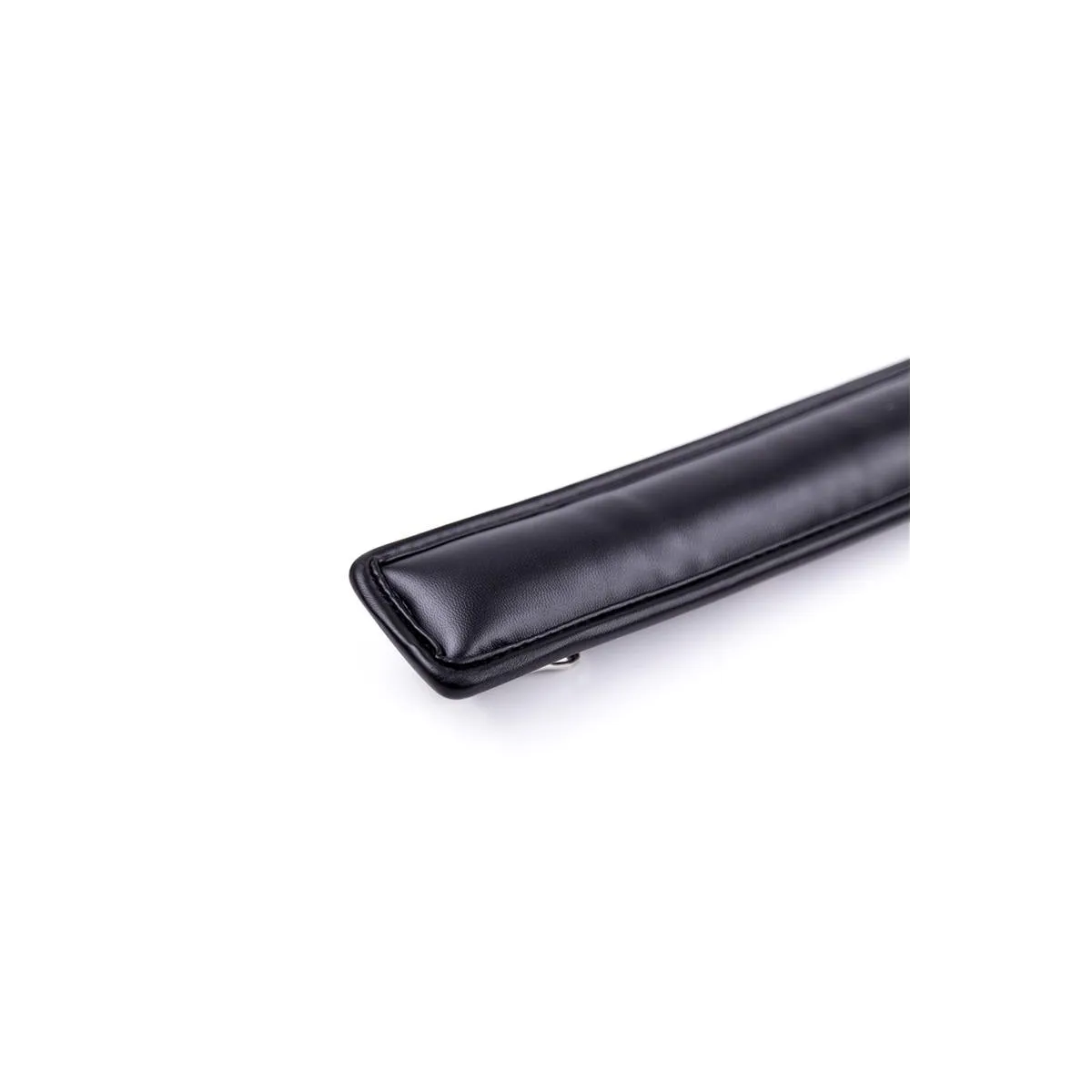 Halsband mit Metallleine und Gepolstertem Innenfutter Schwarz von Latetobed BDSM Line | Fesselliebe.de