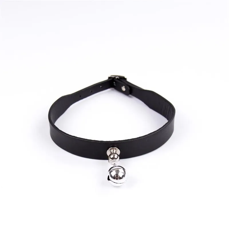 Halsband mit Glöckchen, Verstellbar, 43 cm, Schwarz von Latetobed BDSM Line | Fesselliebe.de