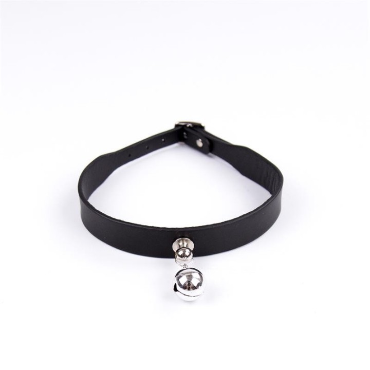 Halsband mit Glöckchen, Verstellbar, 43 cm, Schwarz von Latetobed BDSM Line | Fesselliebe.de