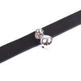 Halsband mit Glöckchen, Verstellbar, 43 cm, Schwarz von Latetobed BDSM Line | Fesselliebe.de