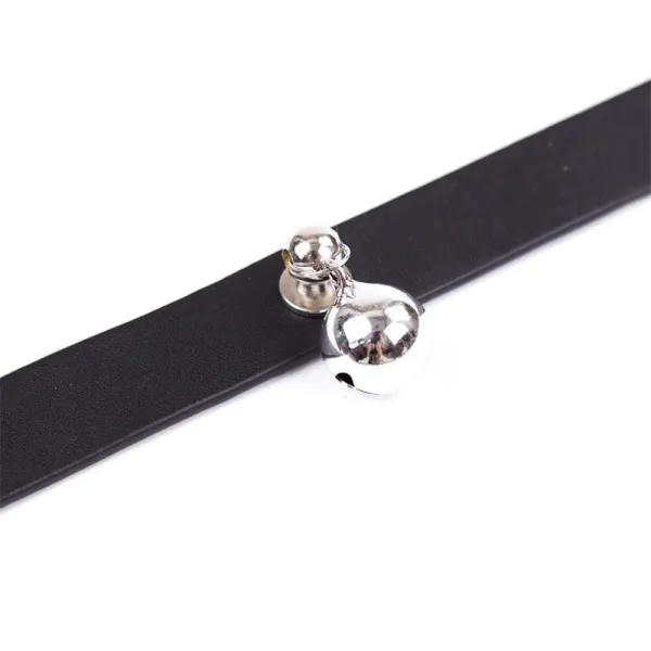 Halsband mit Glöckchen, Verstellbar, 43 cm, Schwarz von Latetobed BDSM Line | Fesselliebe.de