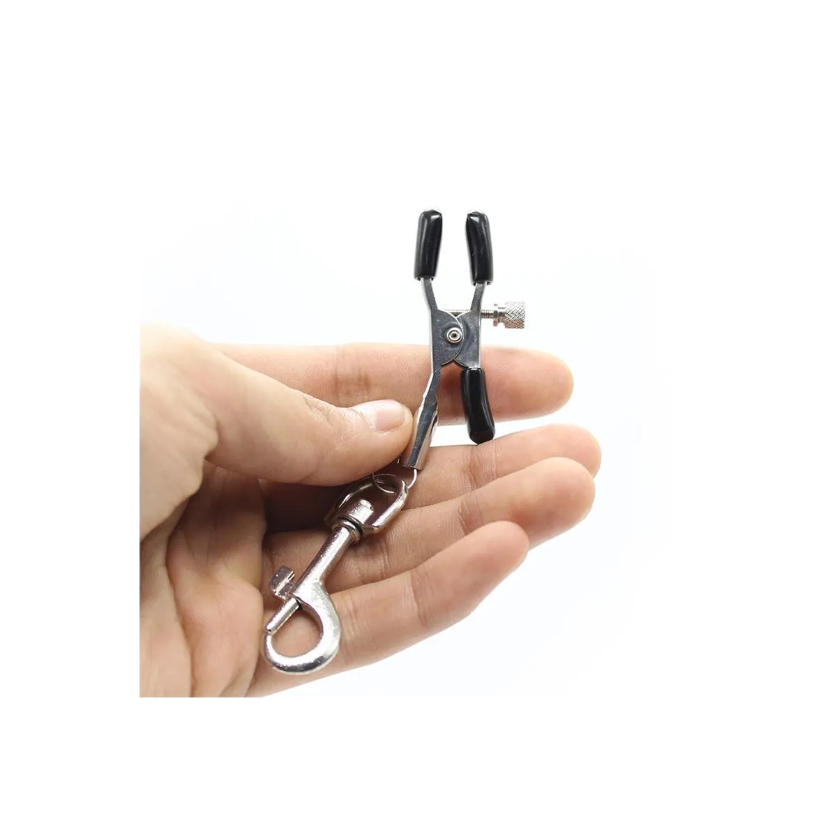 Nippelklemme mit Haken aus Metall von Latetobed BDSM Line | Fesselliebe.de