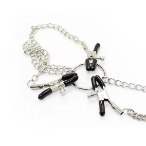 Brustwarzenklammern und Klitorisklammern mit Kette aus Metall von Latetobed BDSM Line