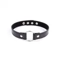 Halsband mit Verstellbarem Ring 38,2 cm Schwarz von Latetobed BDSM Line