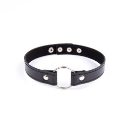 Halsband mit Verstellbarem Ring 38,2 cm Schwarz von Latetobed BDSM Line | Fesselliebe.de