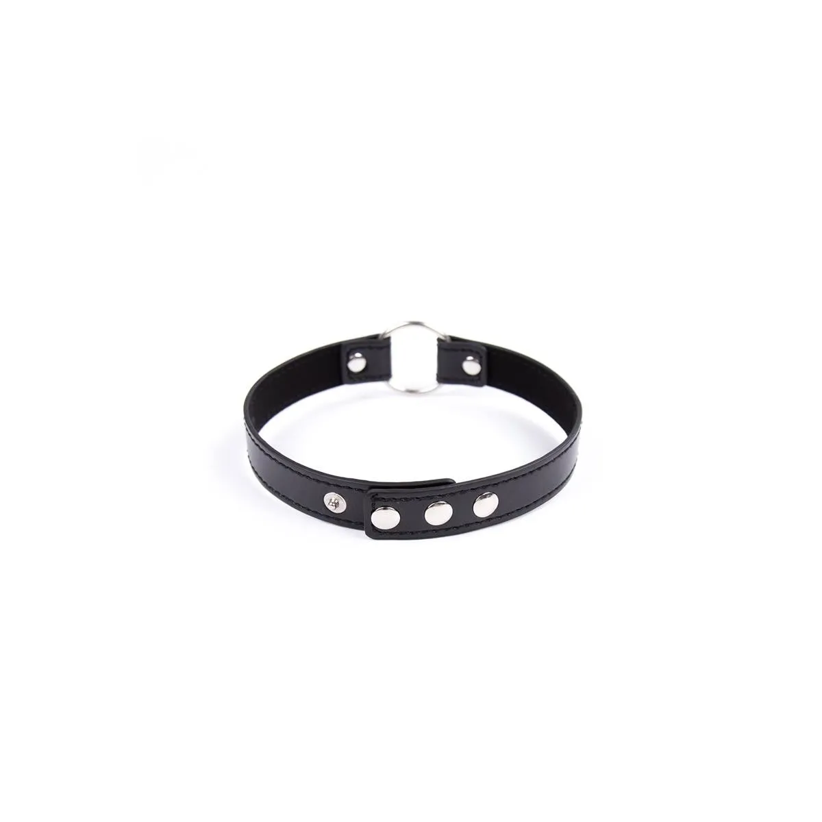 Halsband mit Verstellbarem Ring 38,2 cm Schwarz von Latetobed BDSM Line | Fesselliebe.de