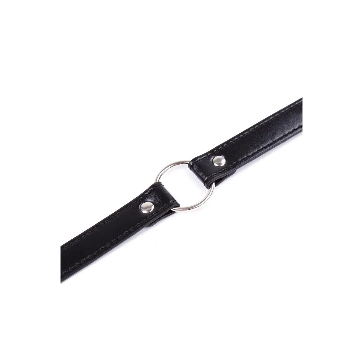 Halsband mit Verstellbarem Ring 38,2 cm Schwarz von Latetobed BDSM Line | Fesselliebe.de