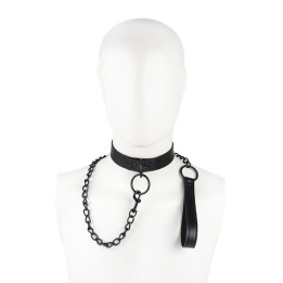 Halsband mit Leine, Schwarz von Latetobed BDSM Line | Fesselliebe.de