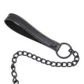 Halsband mit Leine, Schwarz von Latetobed BDSM Line