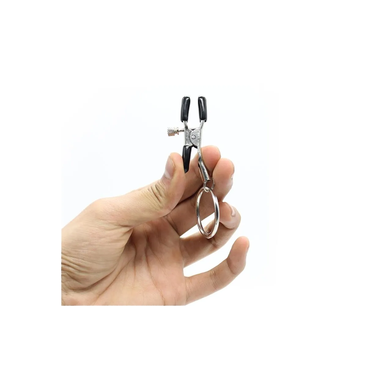 Nippelklemmen mit Metall-O-Ring von Latetobed BDSM Line | Fesselliebe.de