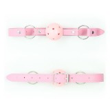 Atmungsaktiver Knebelball, Verstellbar, 4,5 cm Rosa von Latetobed BDSM Line | Fesselliebe.de