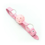 Atmungsaktiver Knebelball, Verstellbar, 4,5 cm Rosa von Latetobed BDSM Line | Fesselliebe.de