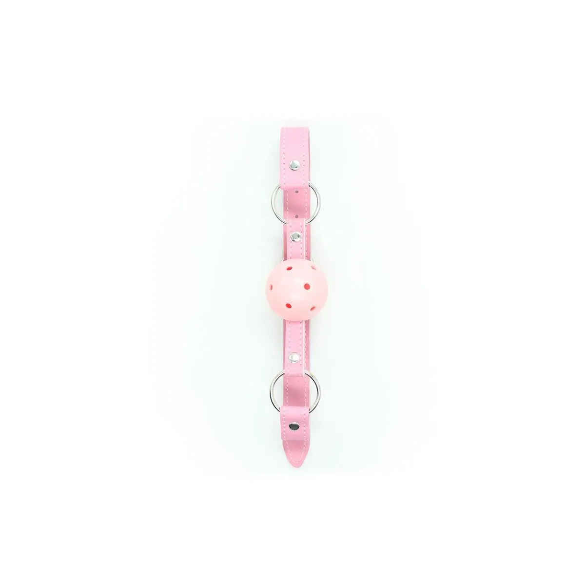 Atmungsaktiver Knebelball, Verstellbar, 4,5 cm Rosa von Latetobed BDSM Line | Fesselliebe.de