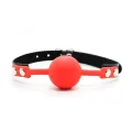 Silikon-Knebel, 4 cm, Schwarz/Rot von Latetobed BDSM Line