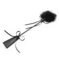 Feder-Kitzler und Paddel, 49 cm, Schwarz von Latetobed BDSM Line