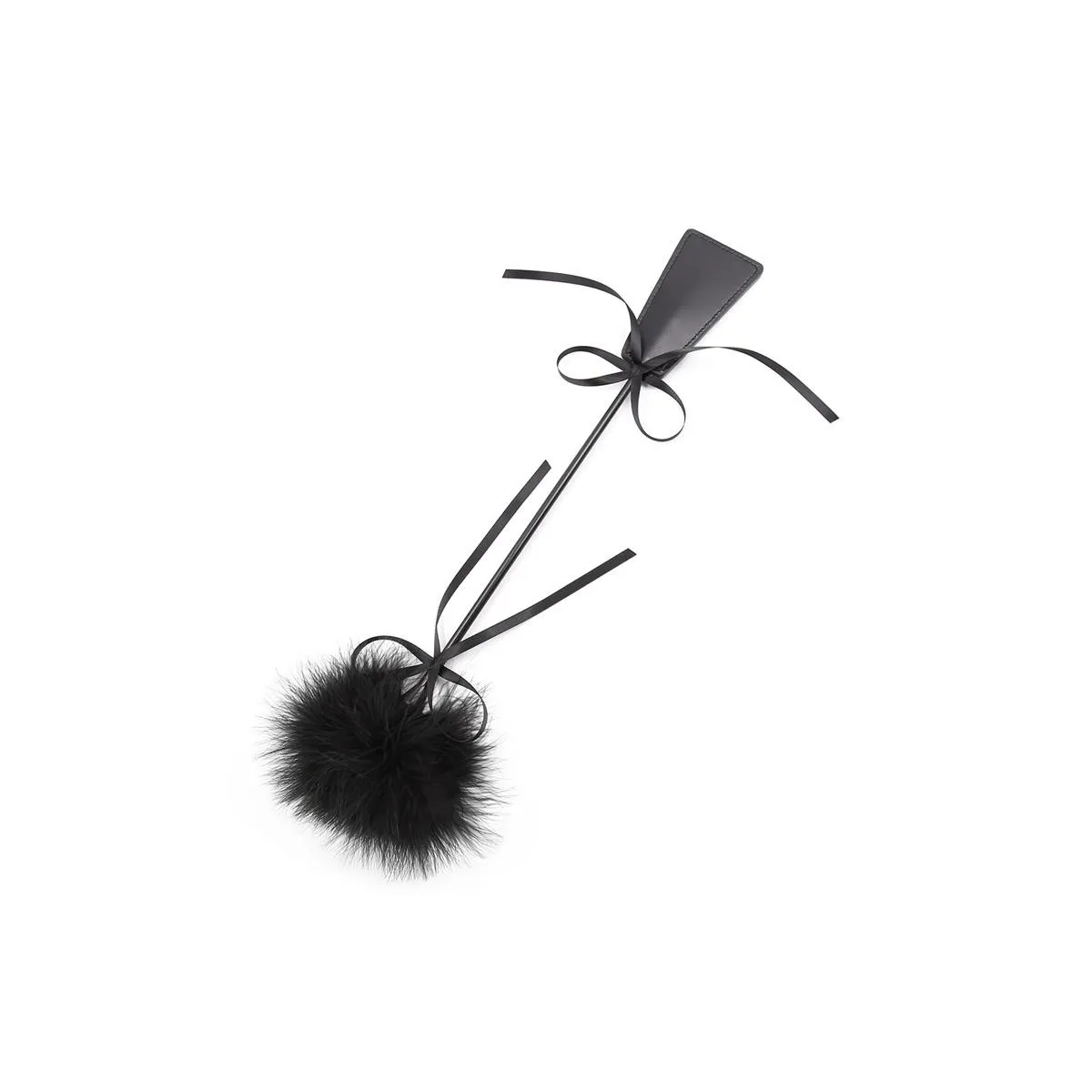 Feder-Kitzler und Paddel, 49 cm, Schwarz von Latetobed BDSM Line | Fesselliebe.de