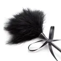Feder-Kitzler und Paddel, 49 cm, Schwarz von Latetobed BDSM Line