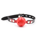 Atmungsaktiver Knebel, Schwarz/Rot von Latetobed BDSM Line | Fesselliebe.de