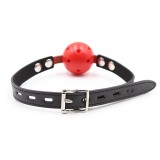 Atmungsaktiver Knebel, Schwarz/Rot von Latetobed BDSM Line | Fesselliebe.de