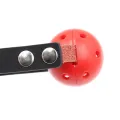 Atmungsaktiver Knebel, Schwarz/Rot von Latetobed BDSM Line
