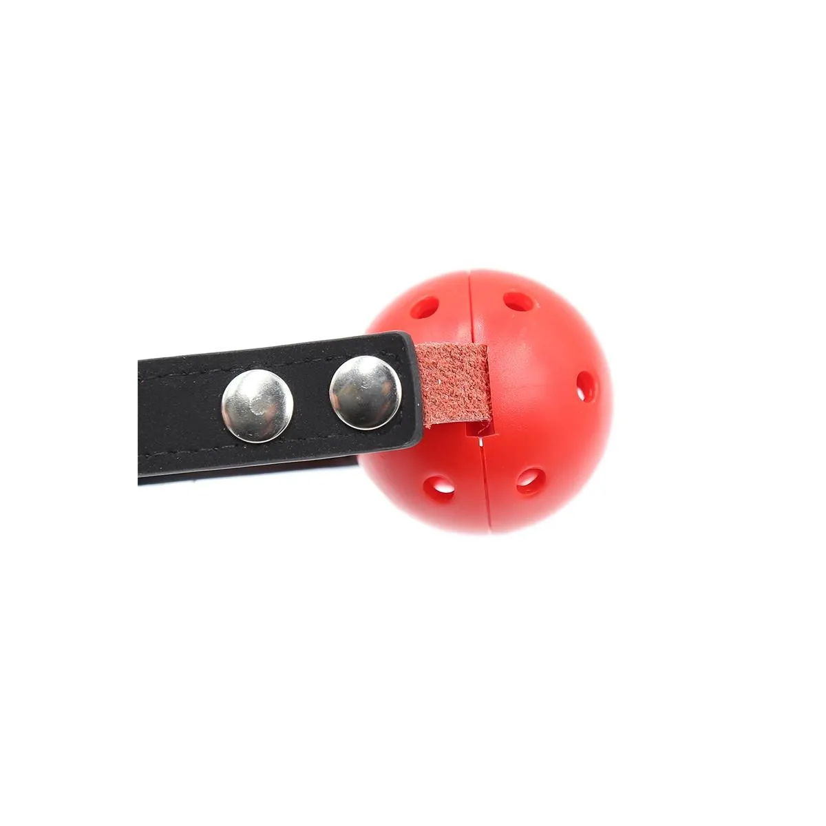 Atmungsaktiver Knebel, Schwarz/Rot von Latetobed BDSM Line | Fesselliebe.de