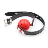 Atmungsaktiver Knebel, Schwarz/Rot von Latetobed BDSM Line | Fesselliebe.de