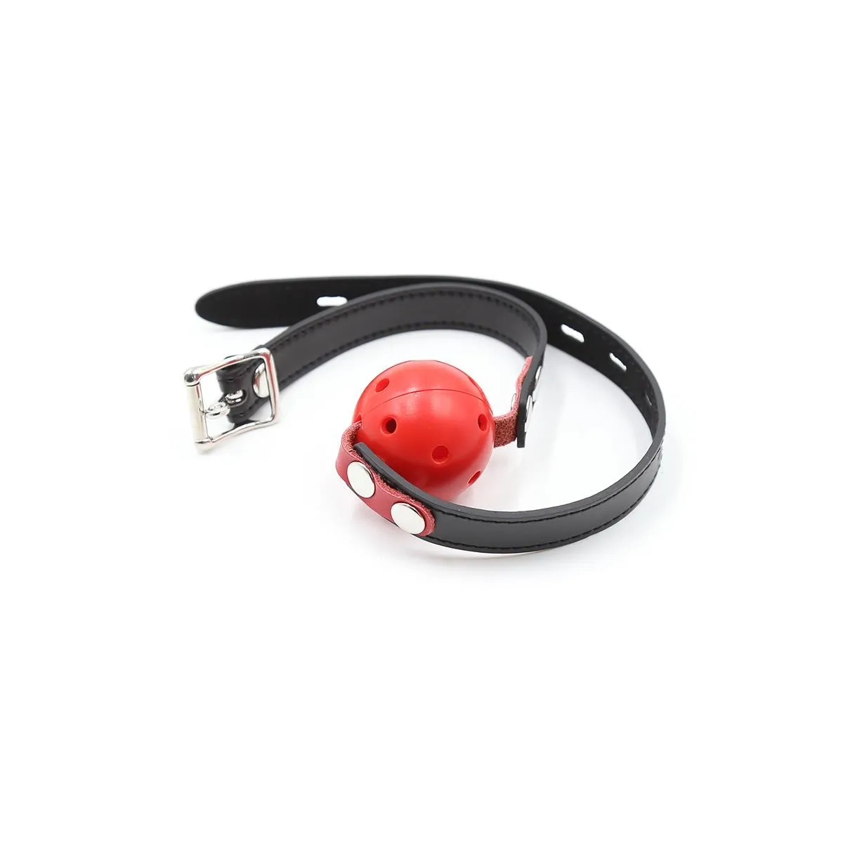 Atmungsaktiver Knebel, Schwarz/Rot von Latetobed BDSM Line | Fesselliebe.de