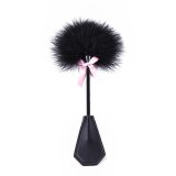 Feder-Kitzler und Paddel 2 In 1 29 cm Schwarz von Latetobed BDSM Line | Fesselliebe.de