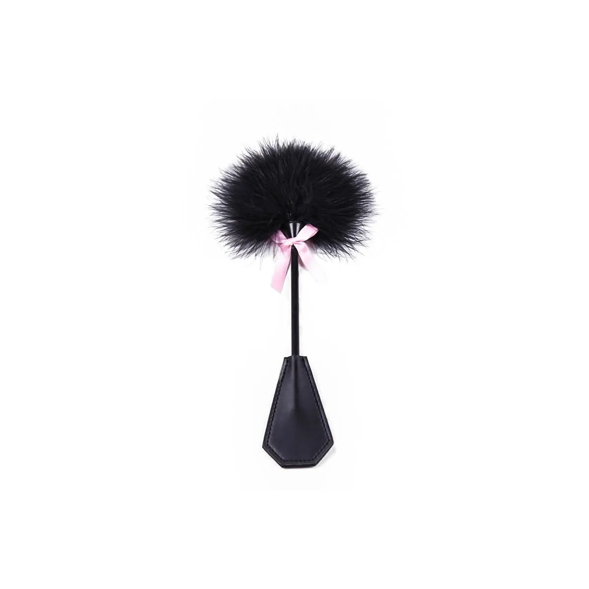 Feder-Kitzler und Paddel 2 In 1 29 cm Schwarz von Latetobed BDSM Line | Fesselliebe.de