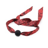 Silikon-Ballknebel Rot/Schwarz von Latetobed BDSM Line | Fesselliebe.de