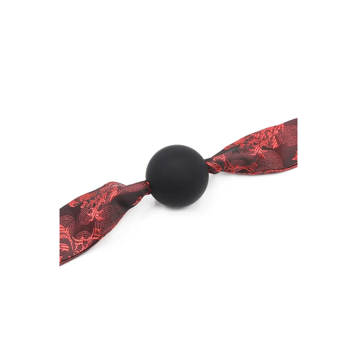 Silikon-Ballknebel Rot/Schwarz von Latetobed BDSM Line | Fesselliebe.de