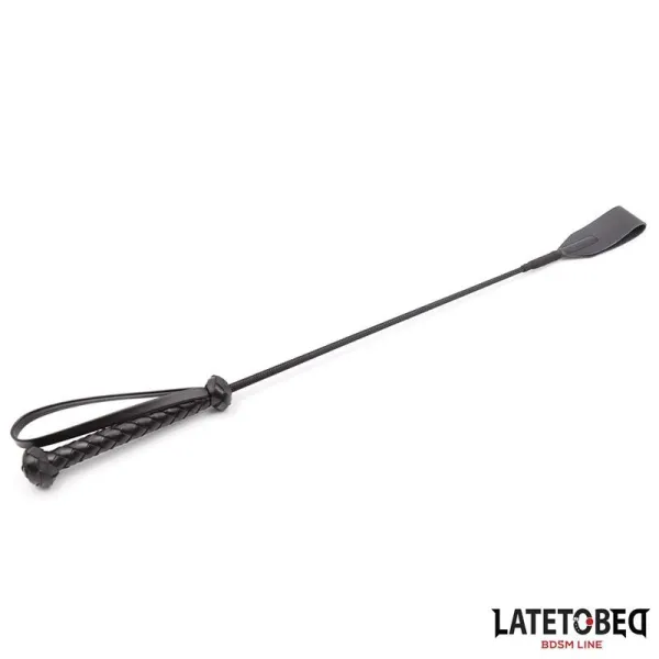 Klassische Peitsche mit Geflochtenem Griff, 60 cm von Latetobed BDSM Line | Fesselliebe.de