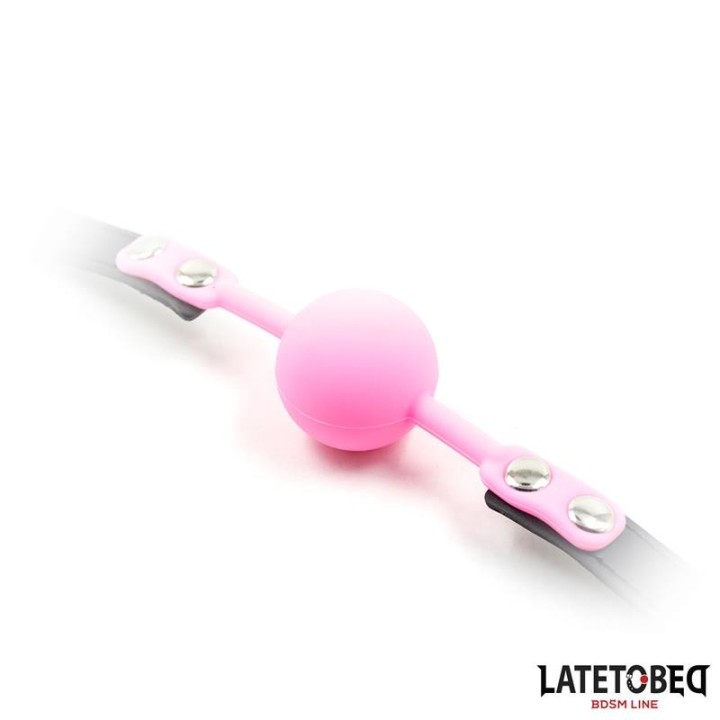 Silikon-Ballknebel, Rosa von Latetobed BDSM Line | Fesselliebe.de