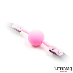 Silikon-Ballknebel, Rosa von Latetobed BDSM Line