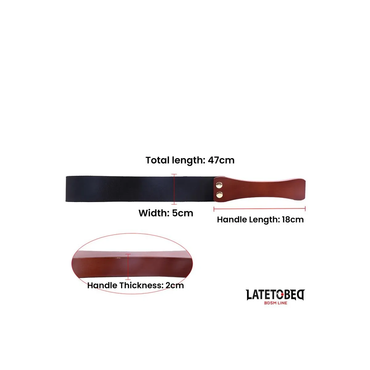 Holzgriff-Paddel 47 cm von Latetobed BDSM Line | Fesselliebe.de