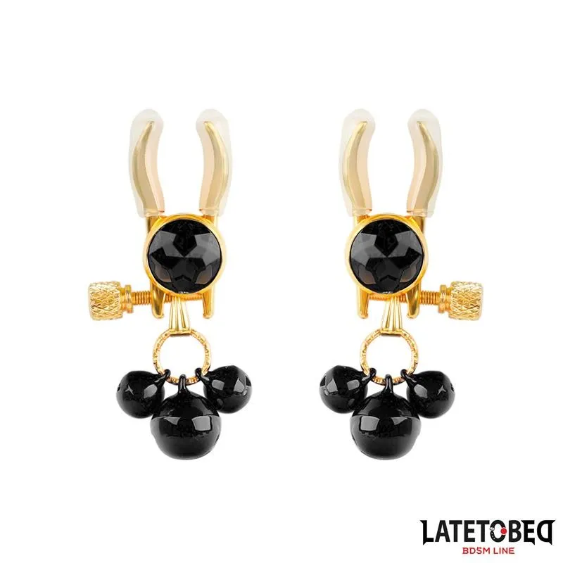 Nippelklemmen mit Glocke von Latetobed BDSM Line | Fesselliebe.de