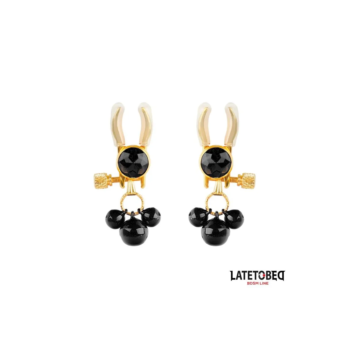 Nippelklemmen mit Glocke von Latetobed BDSM Line | Fesselliebe.de